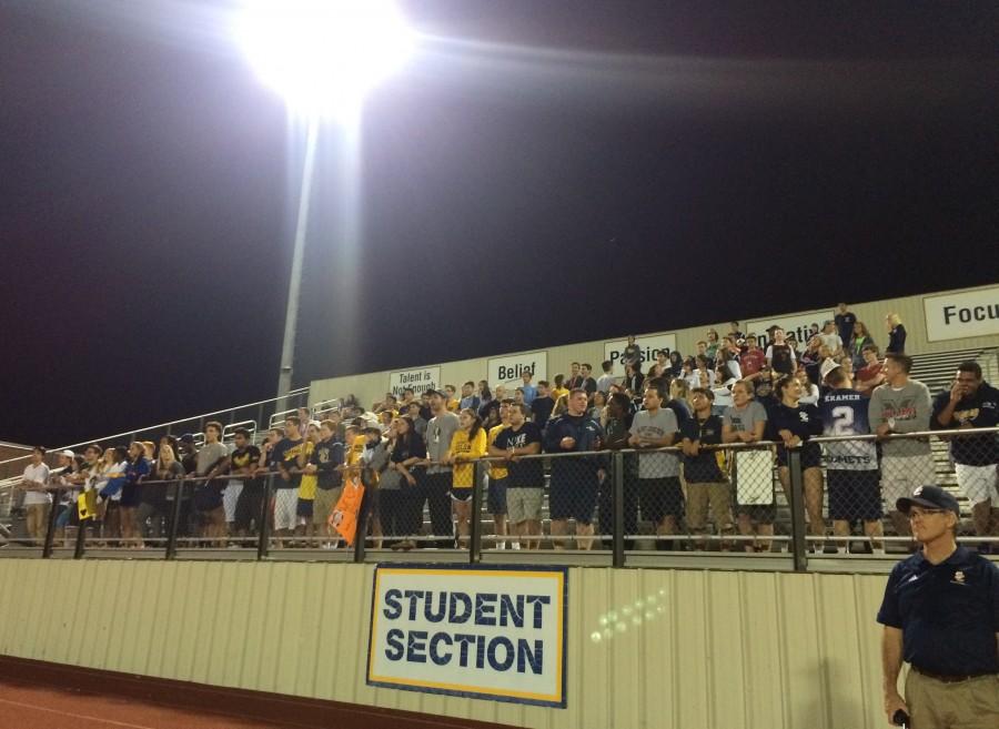 The Solon student section hoped to will their Comets to victory over #1 St. Ignatius.