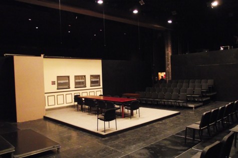 The closed-off set of black box theater offers intimacy for the cast and audience.