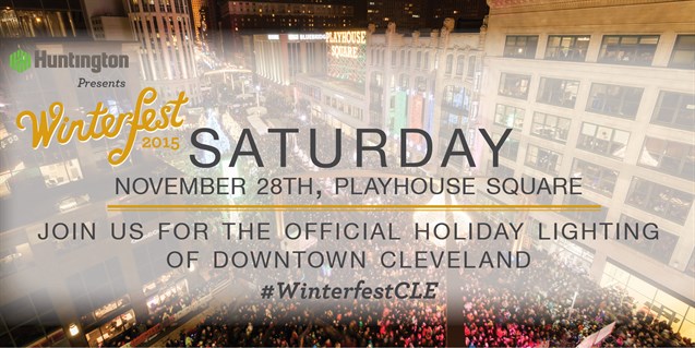 Clevelands Playhouse Square center of Winterfest 2015