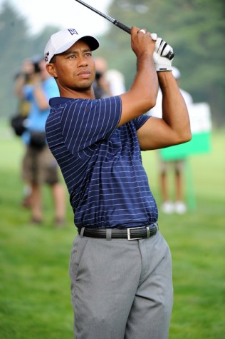 Tiger Woods playing at the AT&T National tournament in 2009.