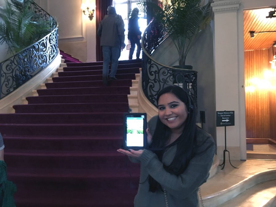 Anamika Gautam at the Rosecliff Mansion in Newport, Rhode Island.