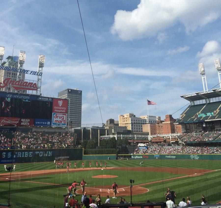 Progressive Field, the home of the Cleveland Indians.