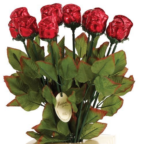Chocolate roses make for a sweet gift.