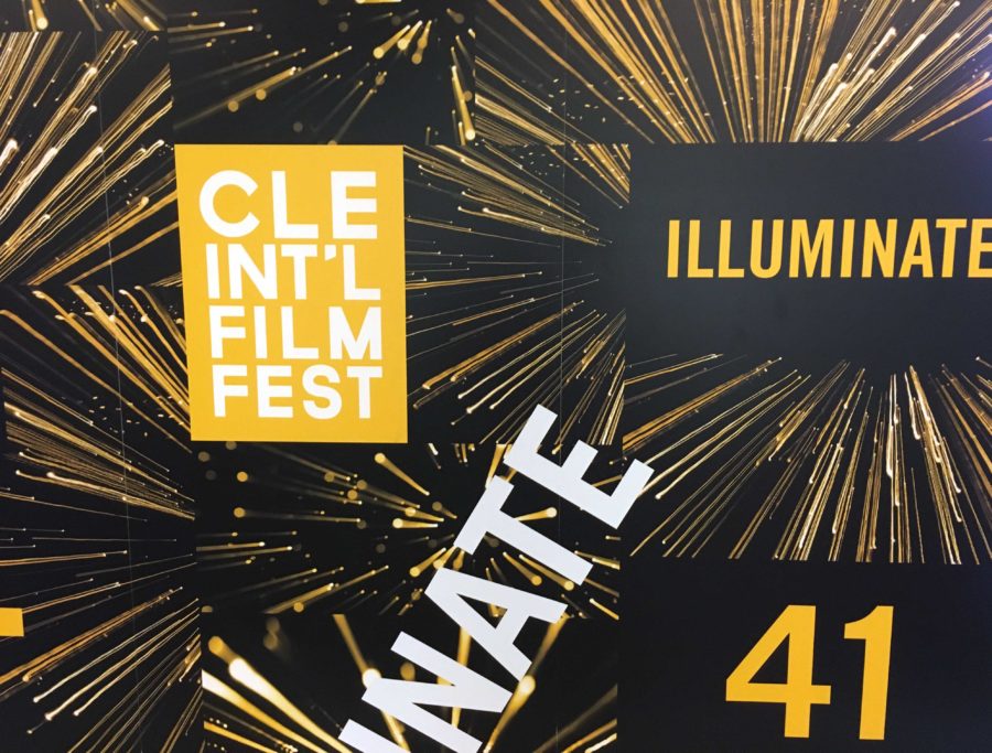 All of Tower City is covered in decorations for the 41st Cleveland International Film Festival with the theme Illuminate.