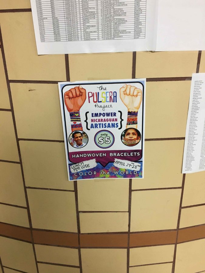 Posters advertising the fundraiser are up around SHS. 