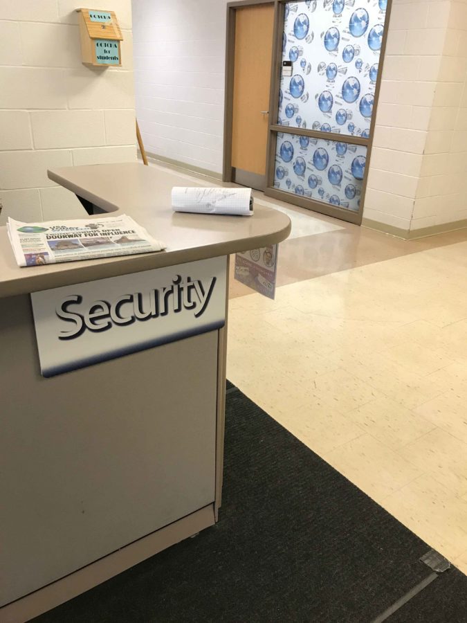 SHS has many security desks around the school that are stationed throughout the day.