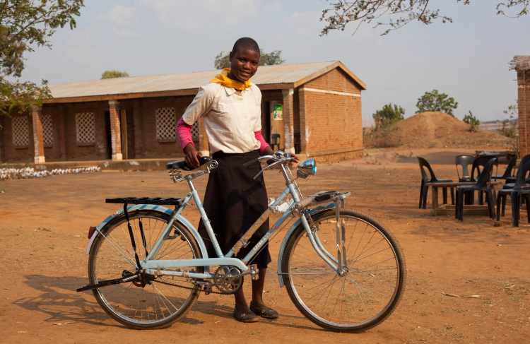 SchoolCycle provides bikes for underprivileged girls.