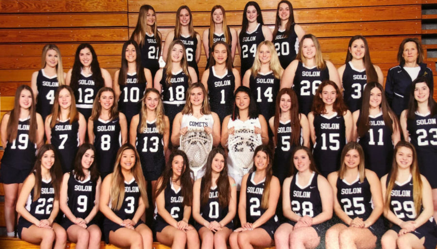 The SHS Girls Lacrosse team.