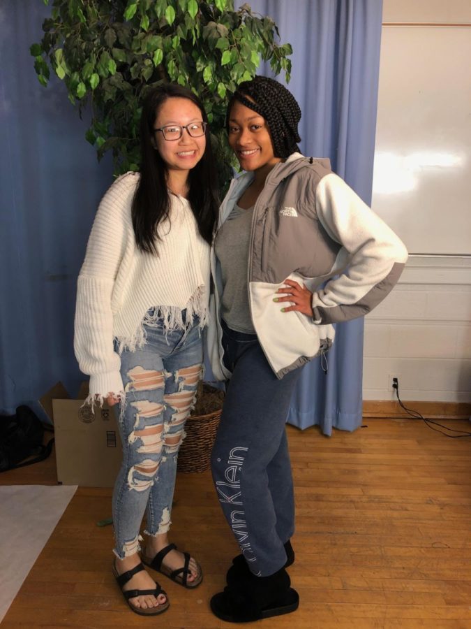 Melissa Lim and Taylor Hicks dressed and ready for school. Photo taken by Sophia Ferrazza.