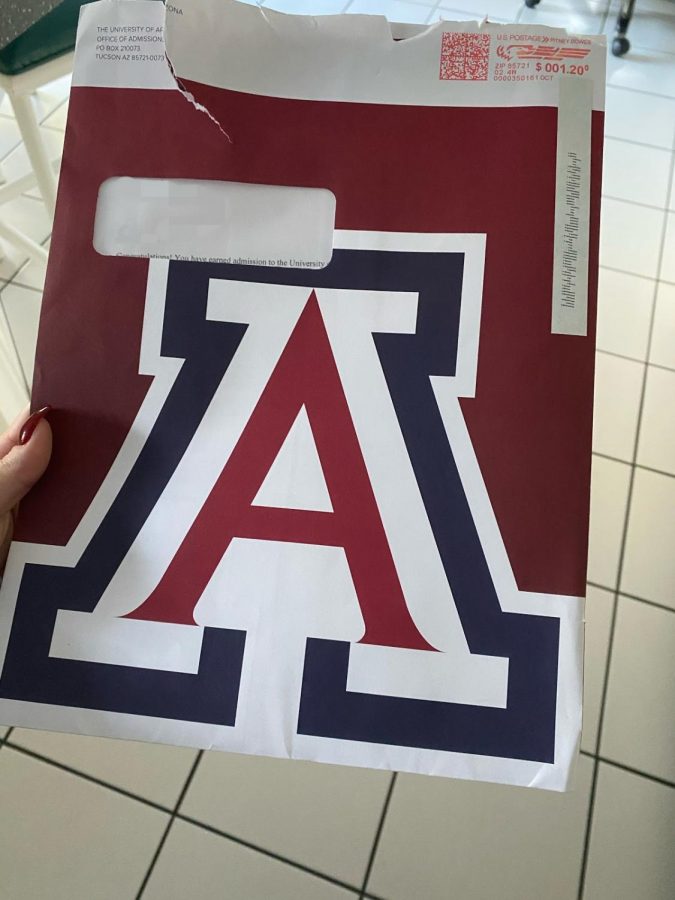 A Solon senior getting accepted into The University of Arizona