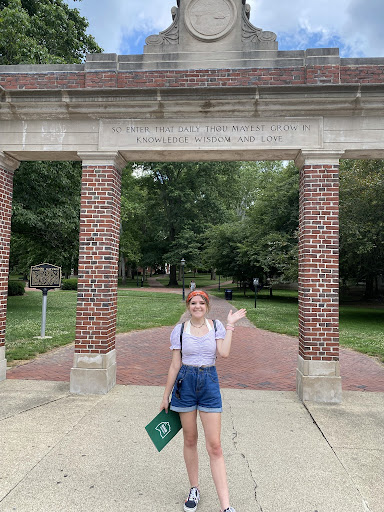 Hannah Toth attending a college visit to Ohio University.
