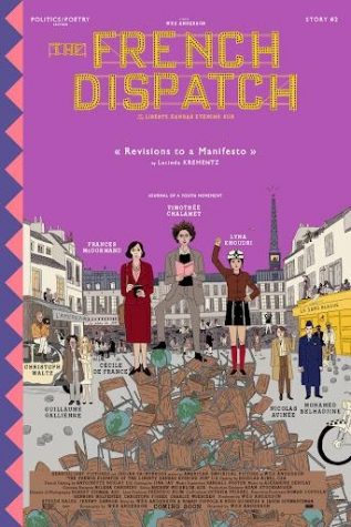 Advertised poster of the movie French Dispatch 