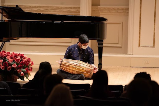 Kalahasti performing at Carnegie Hall. Image courtesy of Aditya Kalahasti.