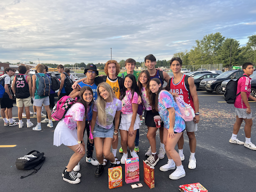 Picture of the Spirit Boys and Spirit Girls: Zachary Rosen, Evan Bell, Jordan Chaitoff, Aiden FitzGerald and Malakhi Sharpley, Lindsay Lebowitz, Sari Zager, Lanie Wasosky, Izzy Robinson and Reilly Roth.