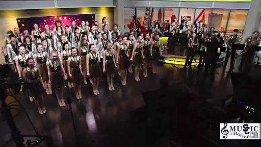 During the 2022-2023 school year, Music in Motion performed their Triple Threat show at Fox 8 Studio. 
