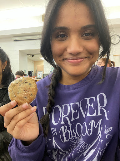 Myiesha Alam with the last cookie on Jan. 24. 