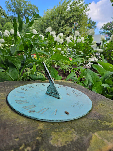 Sundial found at the Cleveland Botanical Gardens.