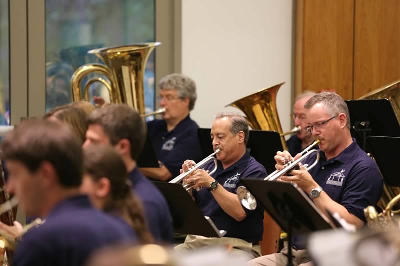 The Solon Community Band practices for future performances.