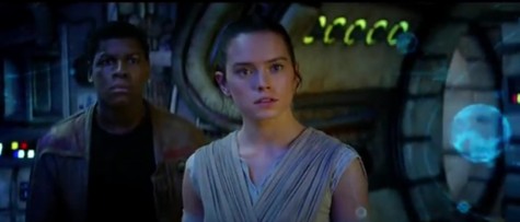 Rising stars John Boyega and Daisy Ridley play protagonists Finn and Rey.