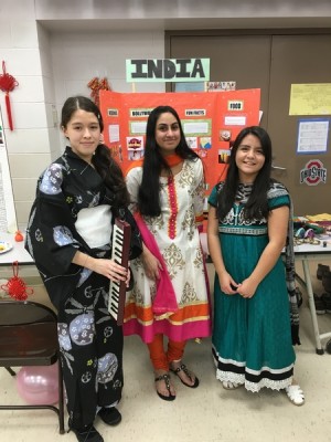 ACC Secretary Aarti Raghavachari and Karla Benitez representing India with Marika Atwah representing Japan. 