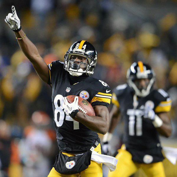 Wide receiver Antonio Brown, pictured here, is our consensus No. 1 pick for the 2016 NFL season.