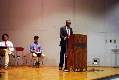 Senior and Young Conservatives Club President Jesutomi Odukoya debated with Mona Khalafi on the topic of  illegal immigrants.