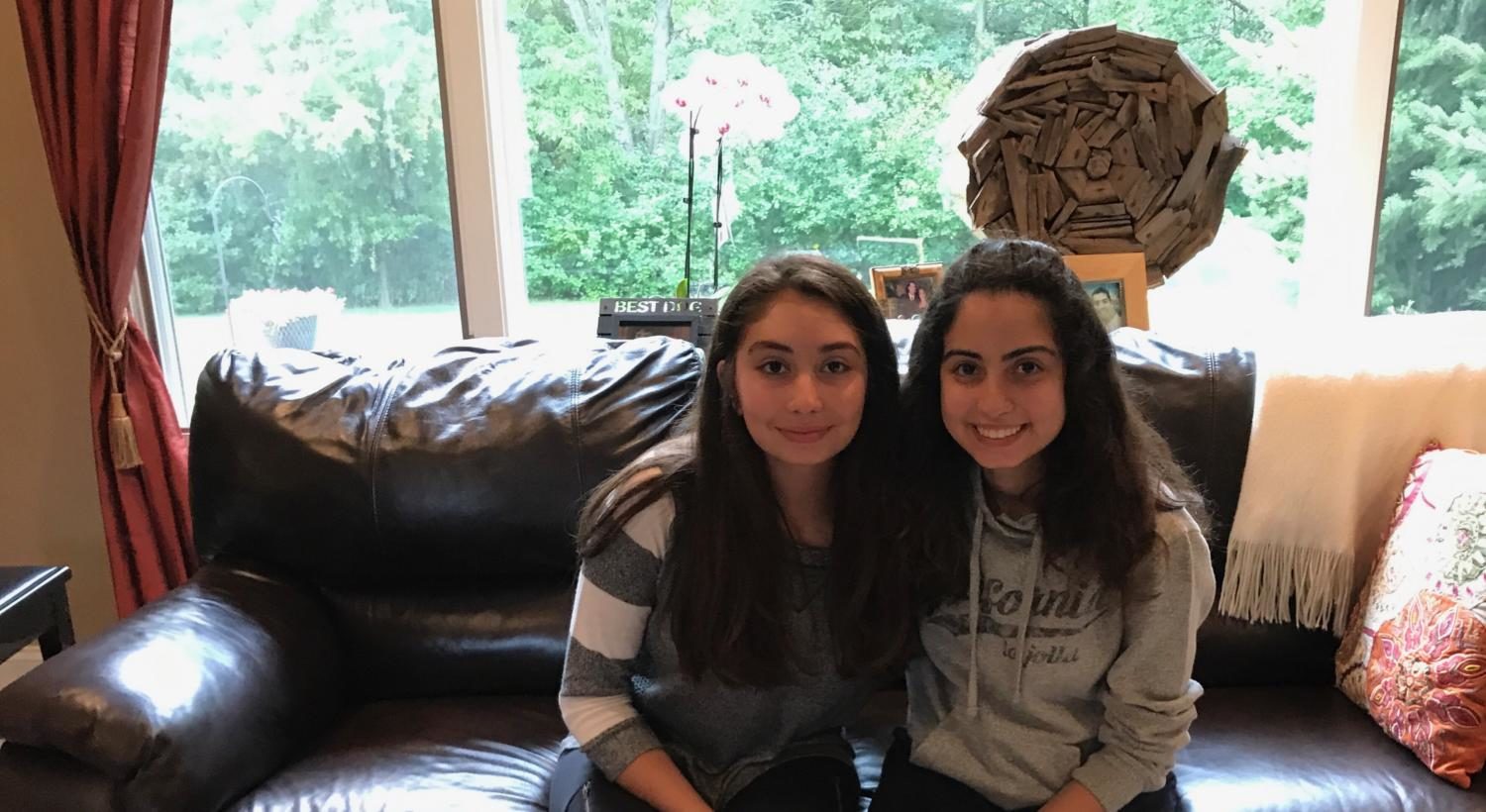 Freshman Esra and senior Selin Orge starting the school year together. 