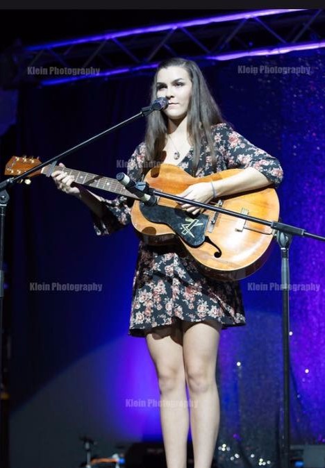 Senior and MIM president Emily McCulley performing at a past Cabaret Night.