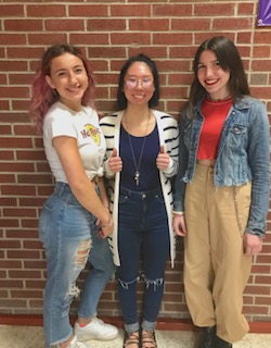 From left to right: Haelo Graff, Natalia Selvaggio and Sophia Ferrazza.