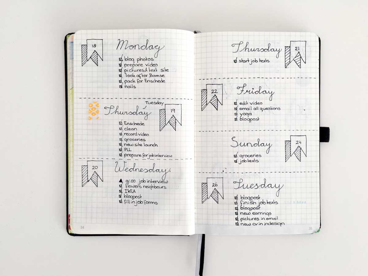20 Awesome Bullet Journal Ideas for Organizing Your Life