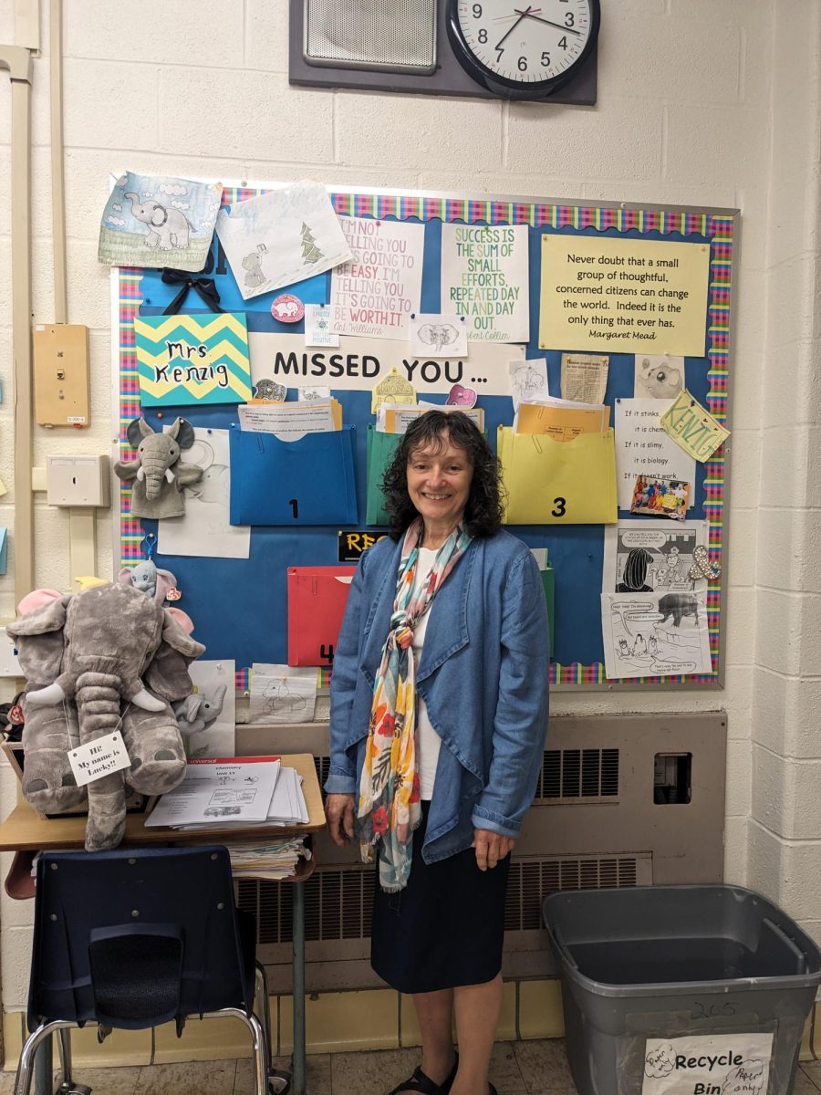 Sue Kenzig in her classroom. 