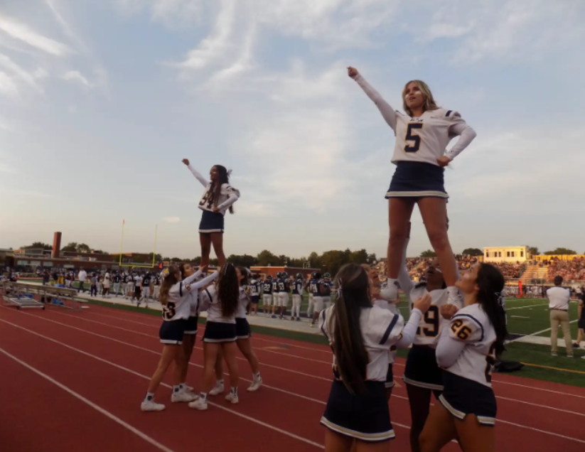 Cheerleaders in action. Photo taken by Adae Springer.