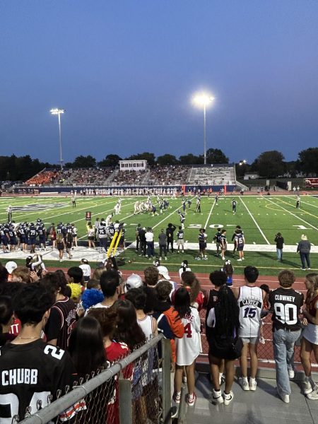 Stewart Field during a Friday night football game.