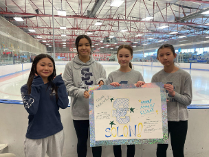 Pictured from left to right: Anna Yoshioka, Anna Li, Amber Maltba and Reina Song.