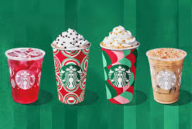 Some of the Starbucks holiday drinks on the menu this season. Photo from Starbucks Coffee Company.