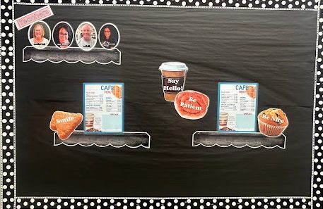 Check out the café menu board- be sure to look out for specials.